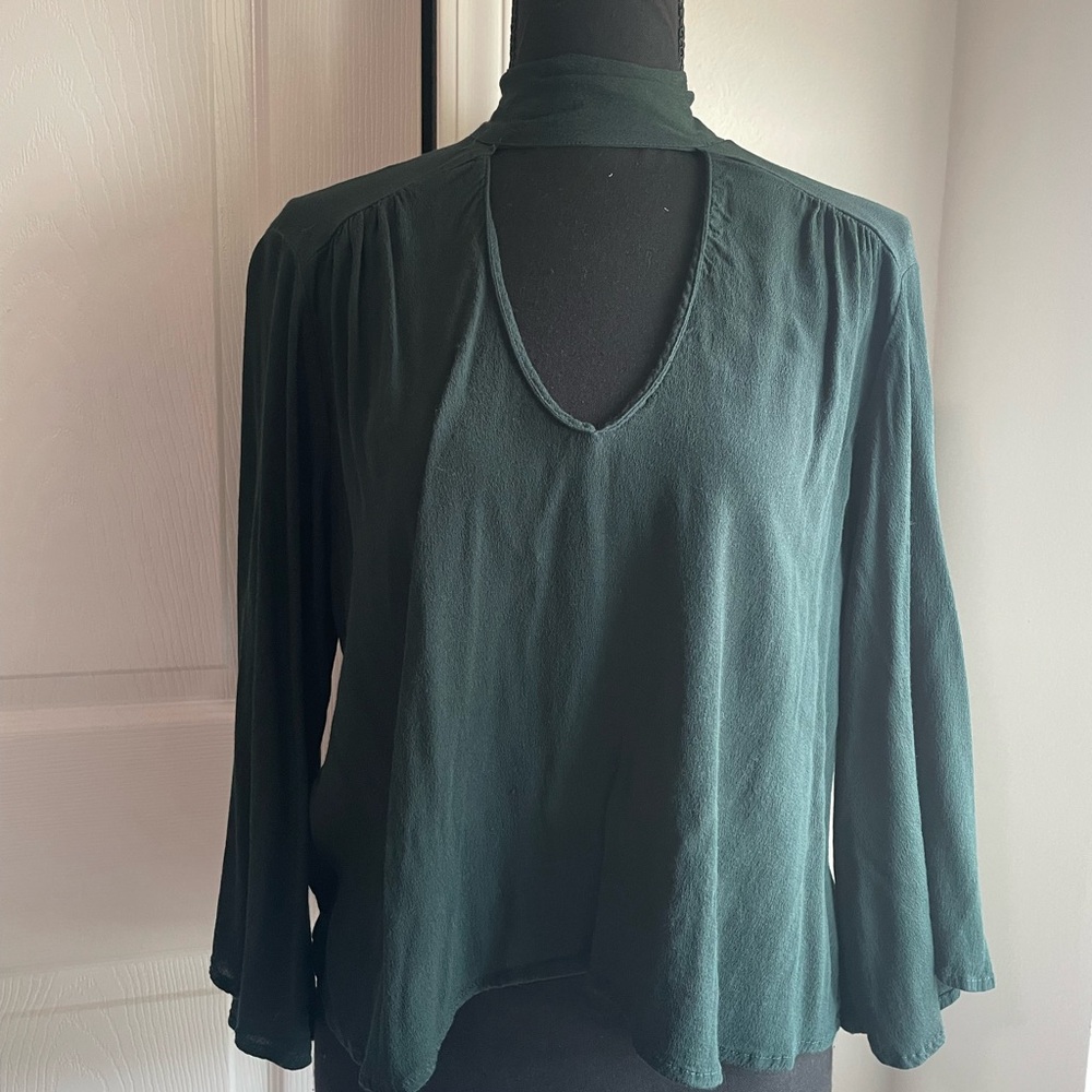 Forest Green Women's Blouse